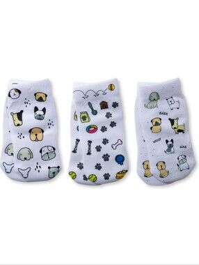 NWT Squid Socks Baby Stay-On Socks in Woof, 0-6 Months